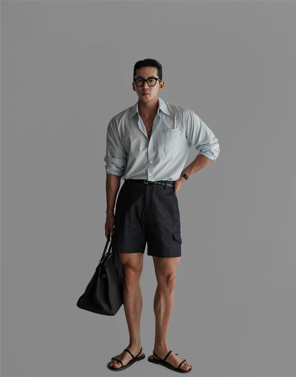 반바지 모델 착용 이미지-S473L1