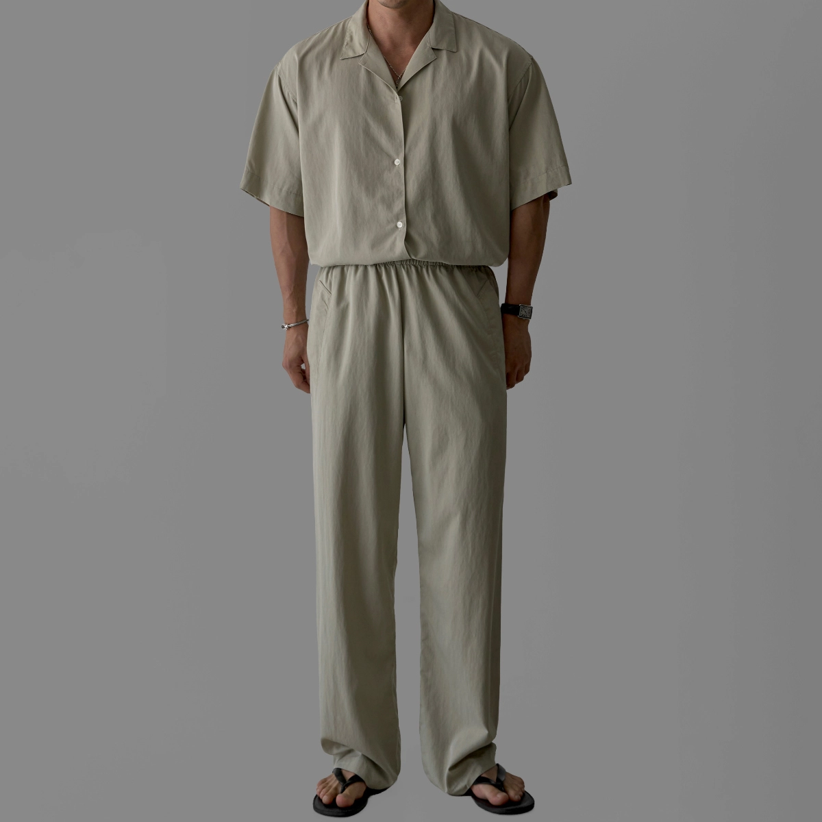 코트 모델 착용 이미지-S555L46