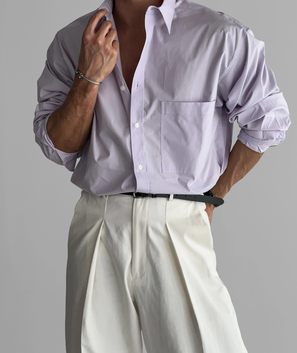 코트 모델 착용 이미지-S376L82