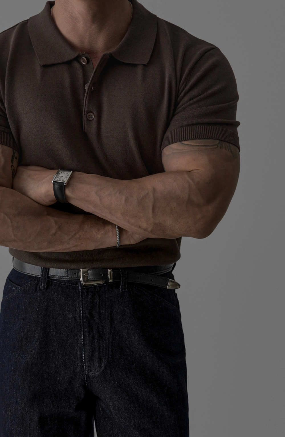반팔 티셔츠 모델 착용 이미지-S270L20