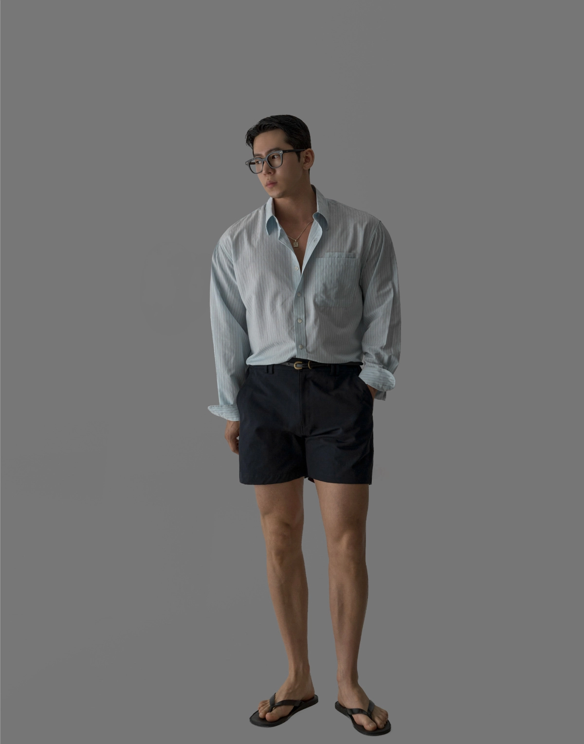 블라우스 모델 착용 이미지-S339L17