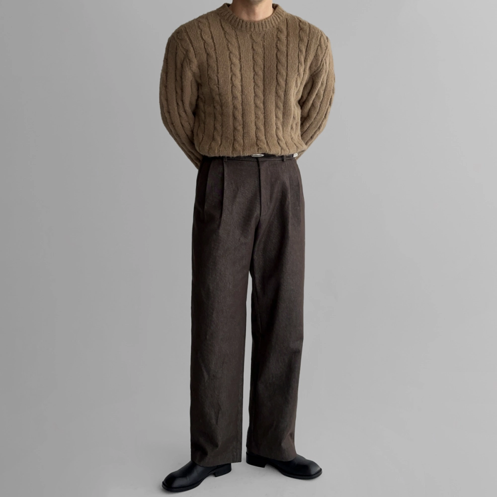 머플러 모델 착용 이미지-S181L23
