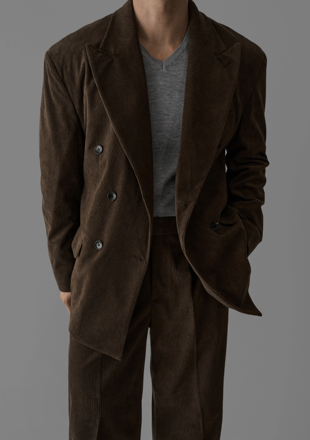 멜빵 스커트/바지 모델 착용 이미지-S441L6