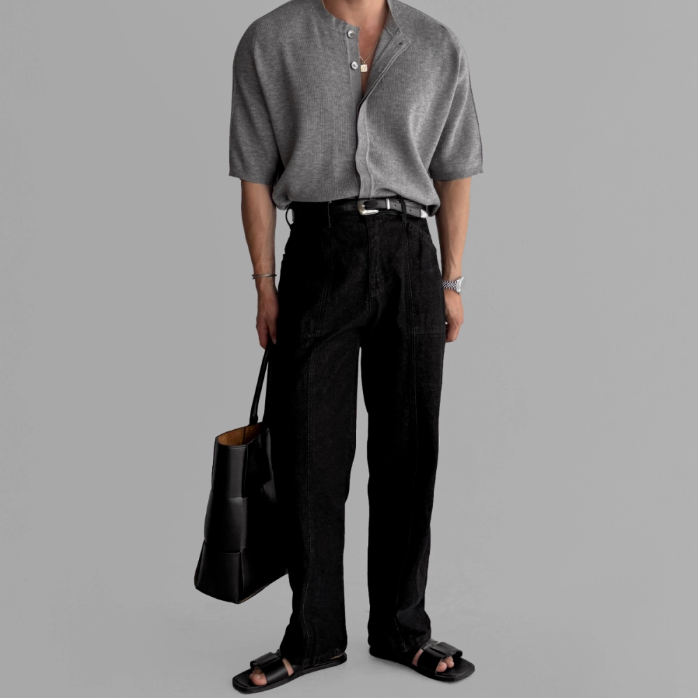 반팔 티셔츠 모델 착용 이미지-S310L22