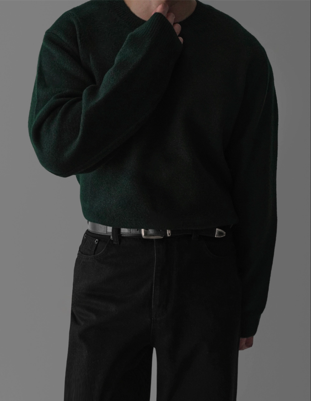 긴팔 티셔츠 모델 착용 이미지-S412L36