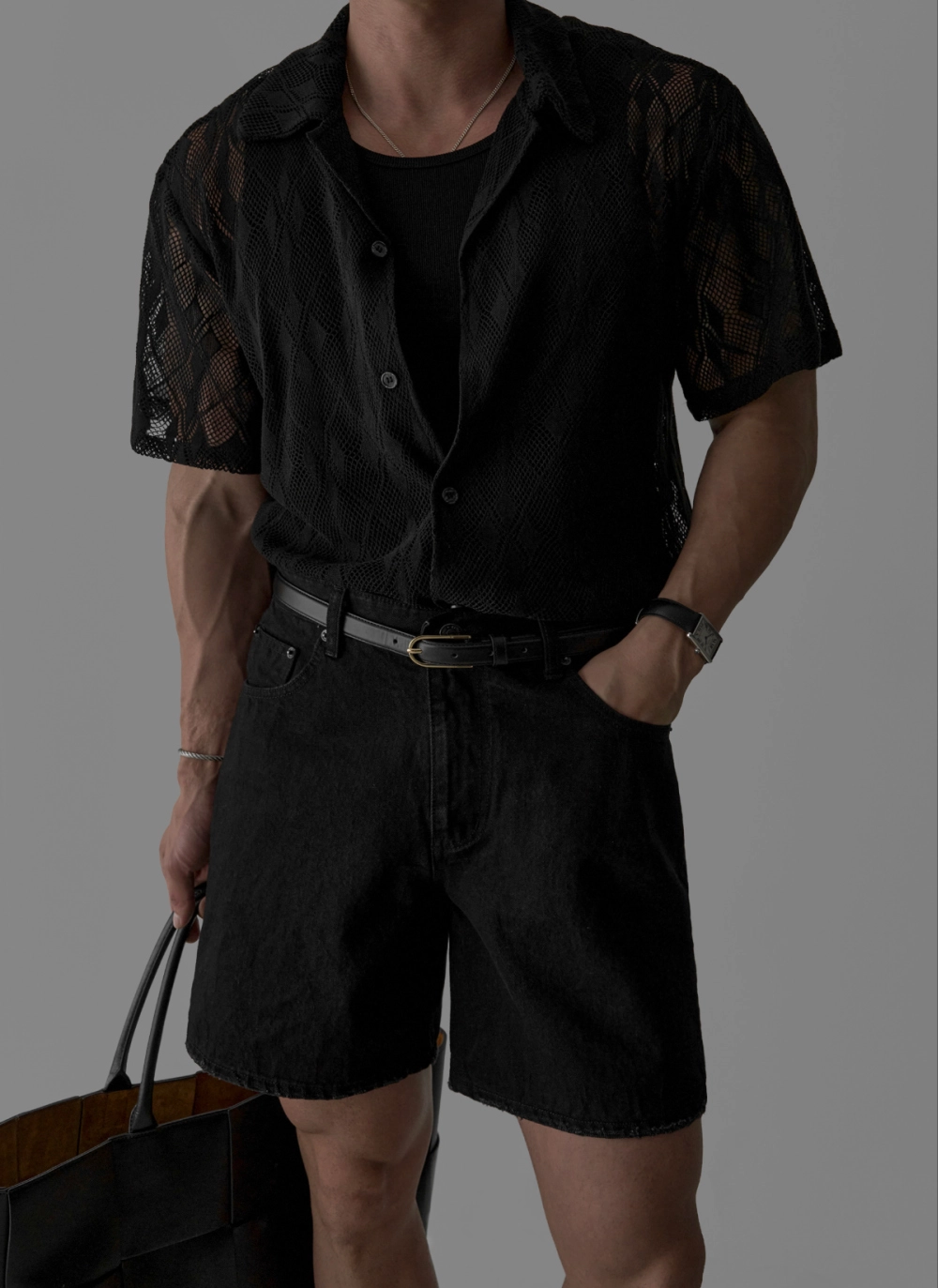 블라우스 모델 착용 이미지-S507L11