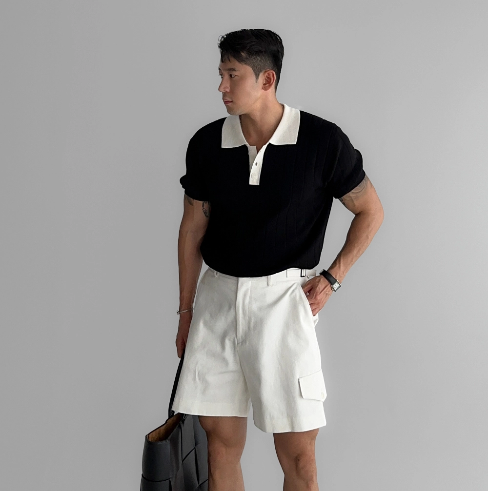반팔 티셔츠 모델 착용 이미지-S522L60