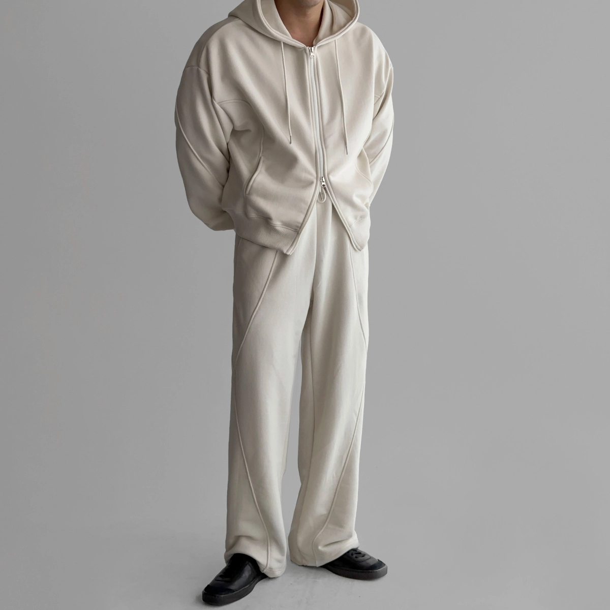 멜빵 스커트/바지 모델 착용 이미지-S220L37