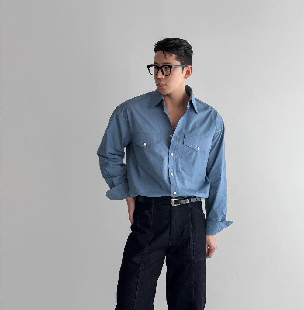 코트 모델 착용 이미지-S1008L38