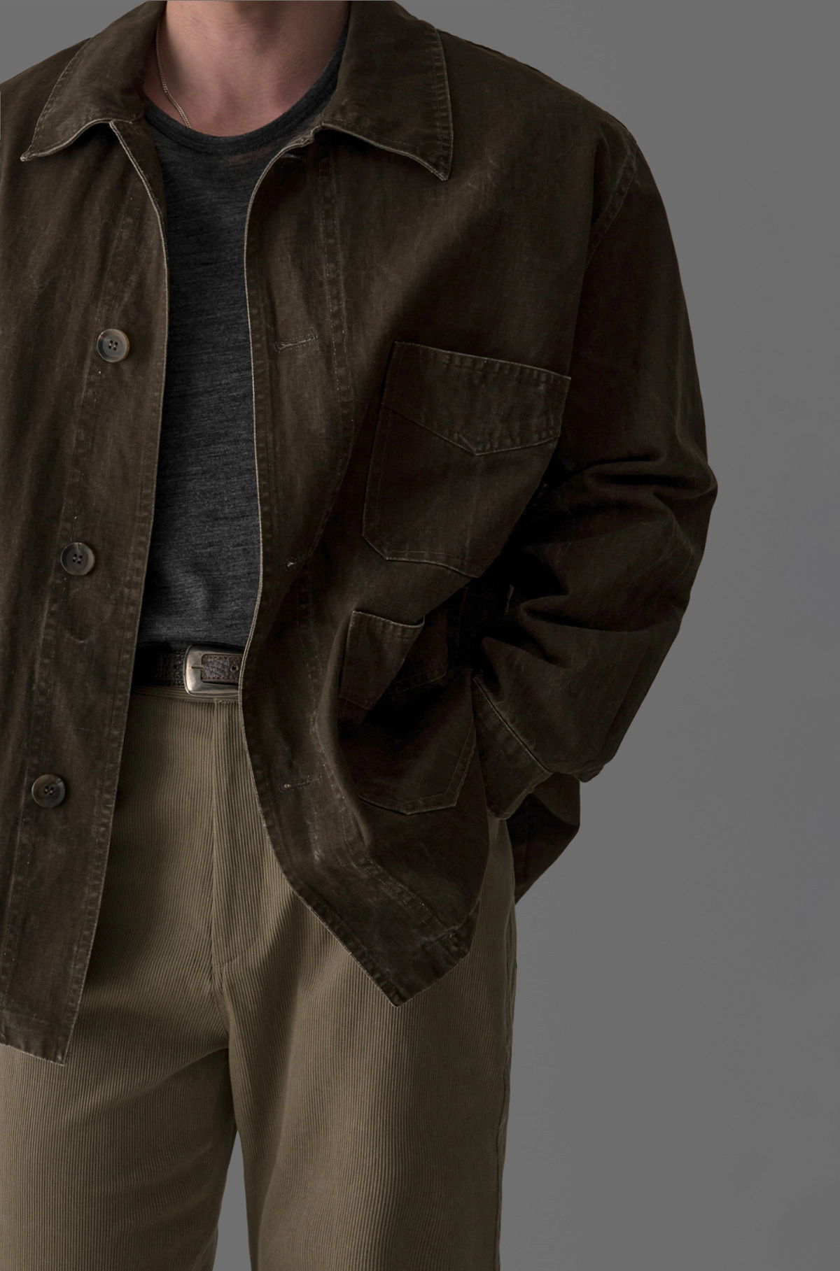 재킷 모델 착용 이미지-S498L12