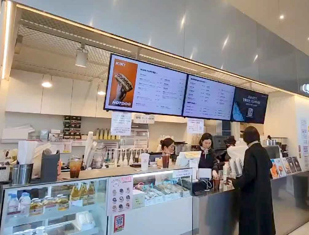 대학교 카페 사이니지 컵홀더