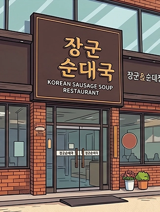 장군순대국