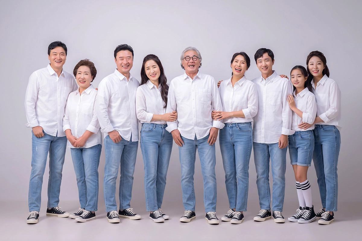전주 대가족사진 촬영 - 10인까지 같은 가격, 15만원부터