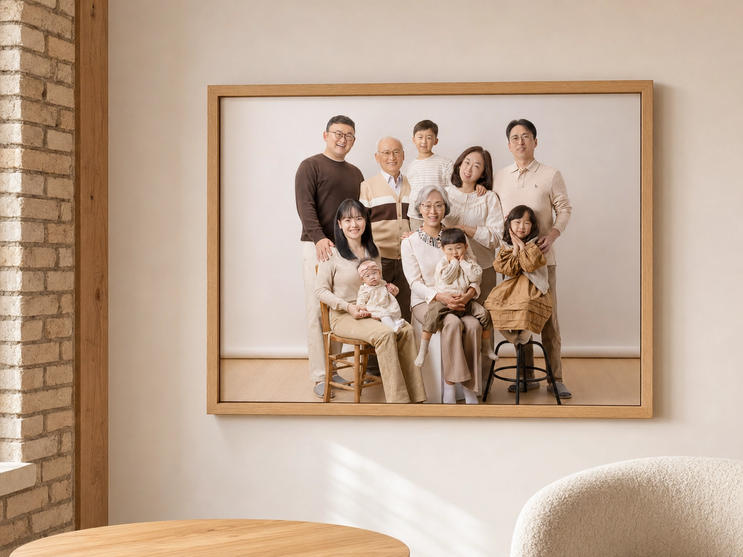 그레이스완 가족사진 맞춤 제작 액자