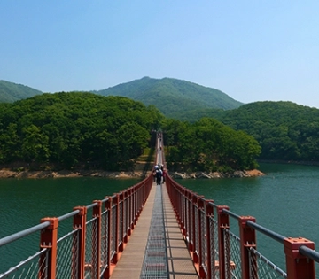 마장호수 출렁다리