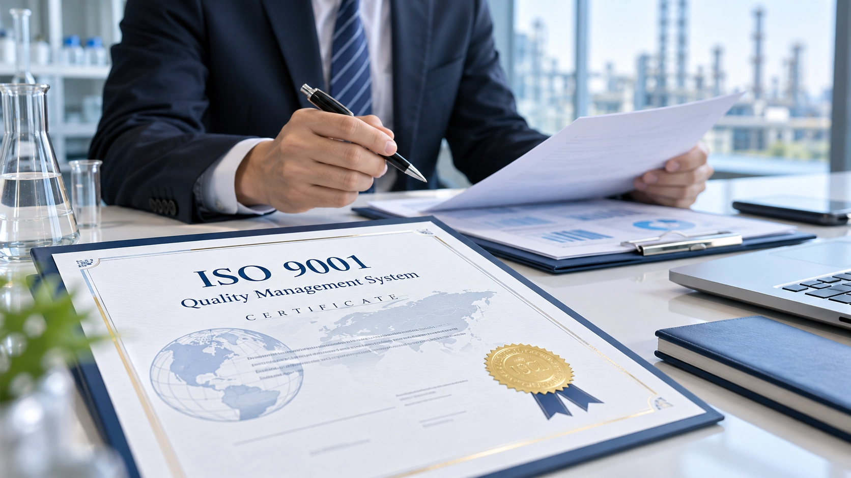에스엘티 ISO 9001 품질경영시스템 인증서